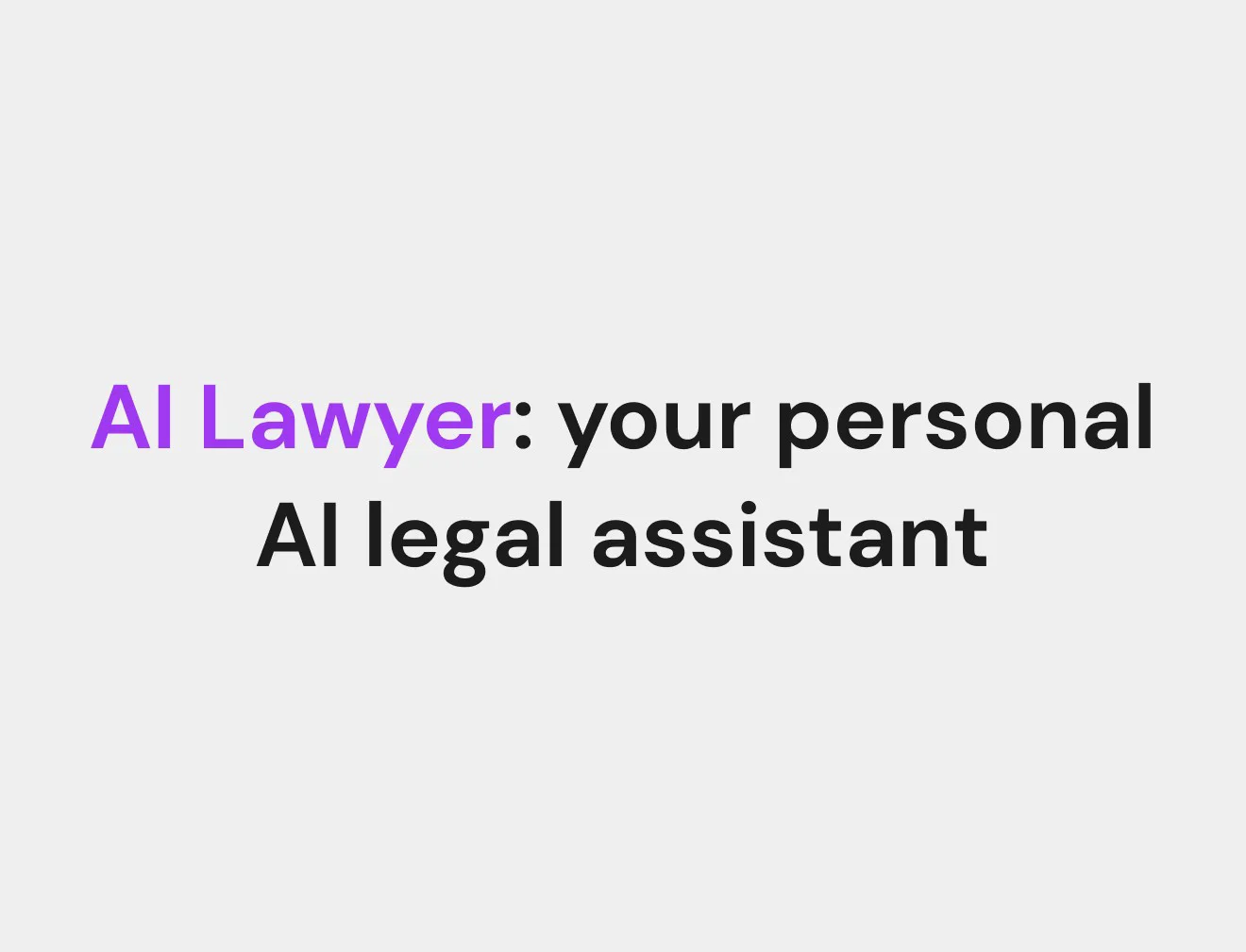 AI Lawyer