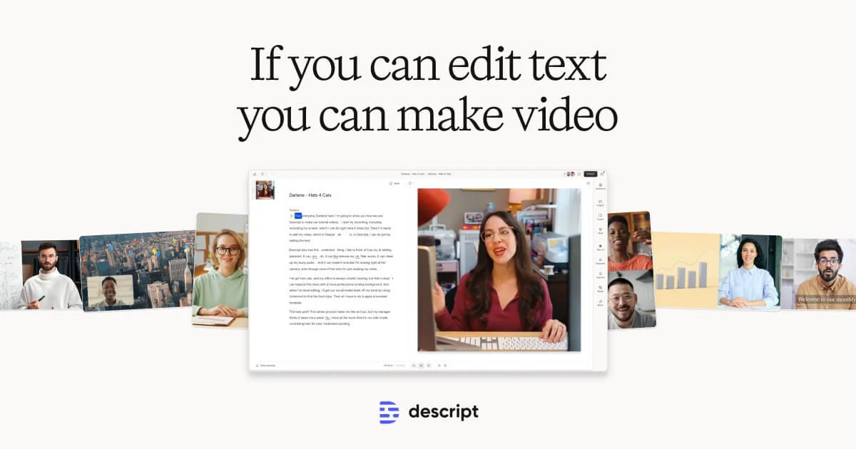 Descript AI Editing
