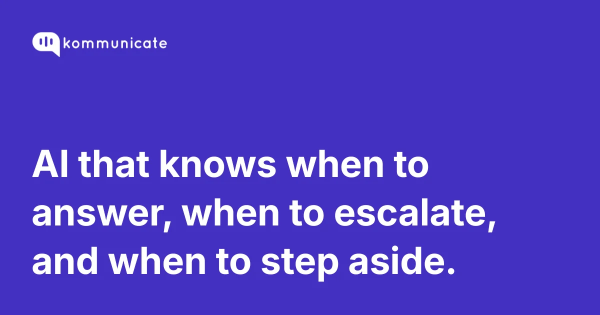Kommunicate AI