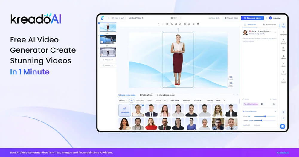 Kreado AI Digital Human