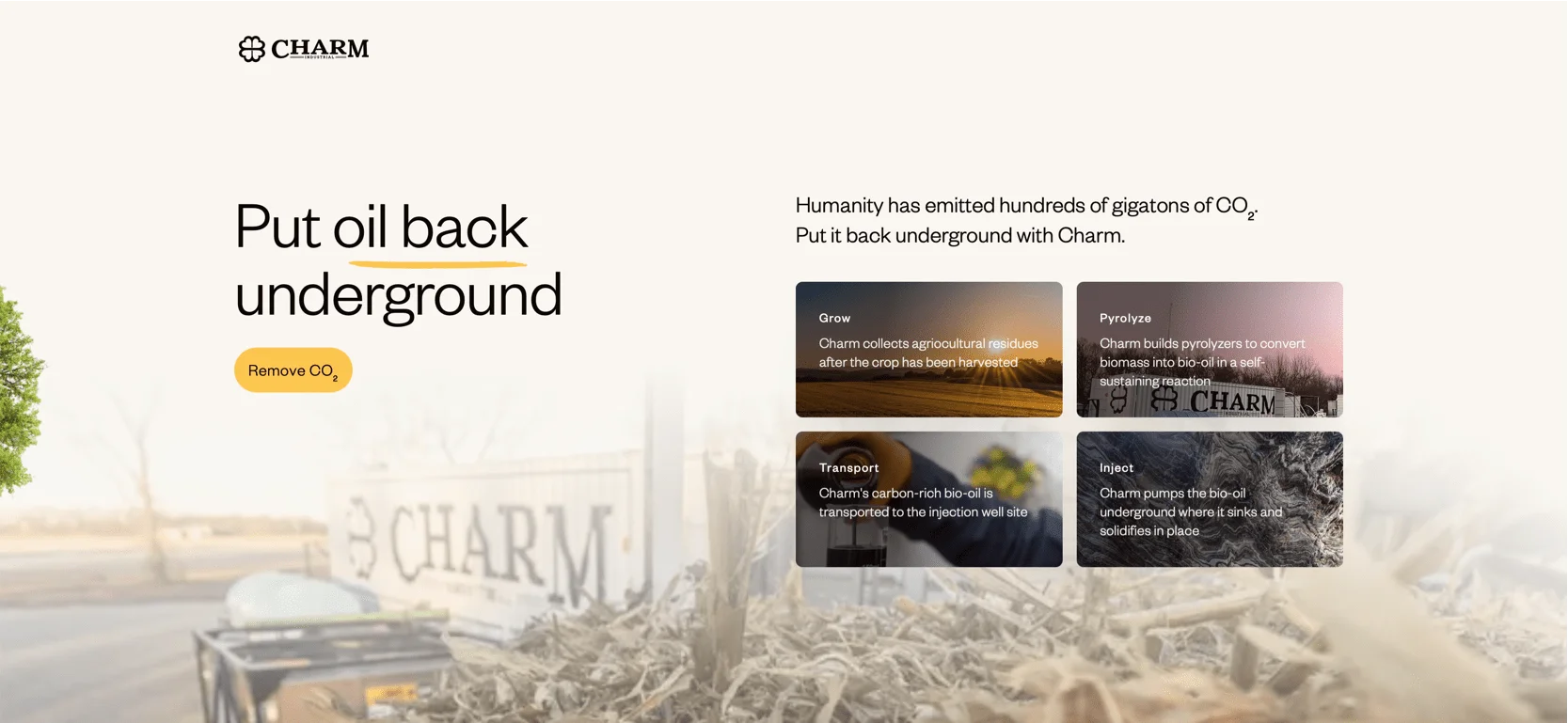 Charm Industrial Bio-Oil