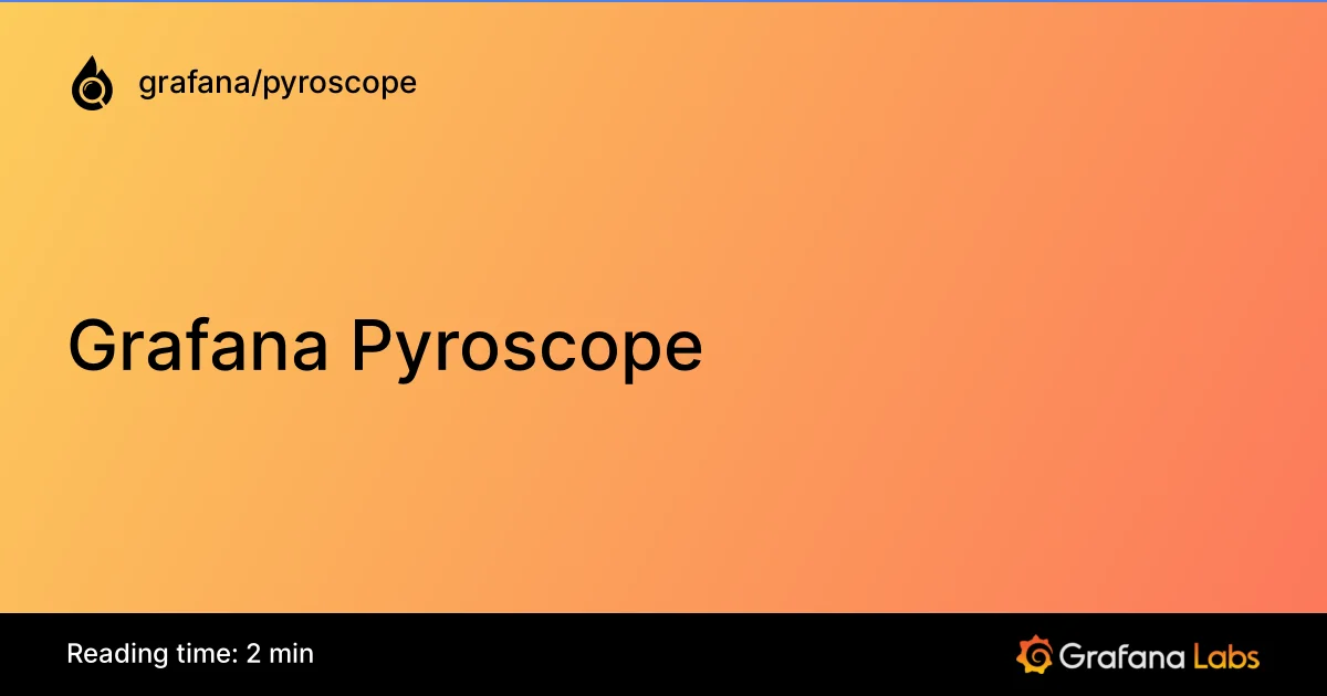 Grafana Pyroscope