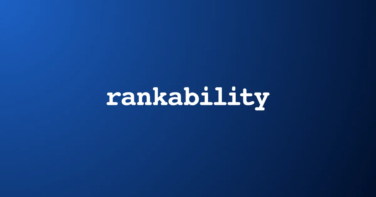 Rankability AI SEO