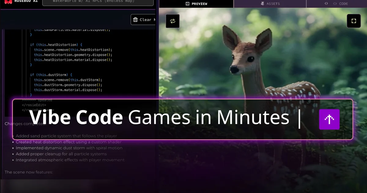 Rosebud AI Game Creator