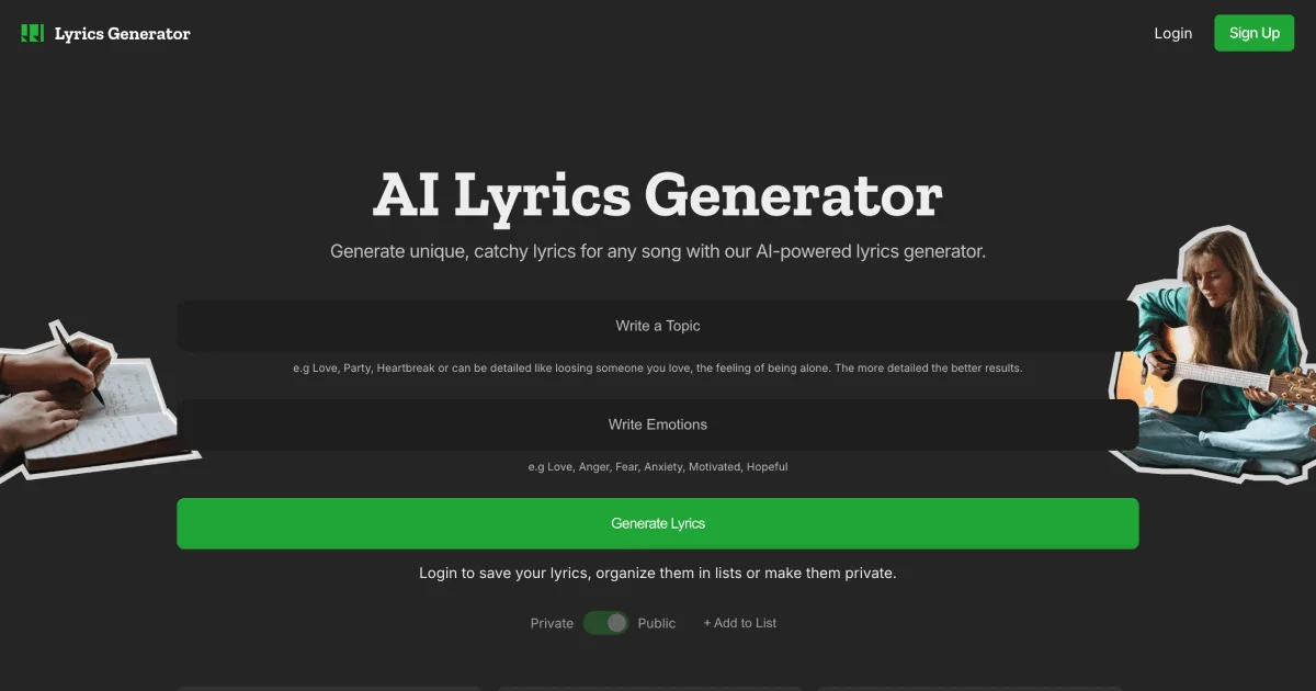 Lyrics Generator (com)