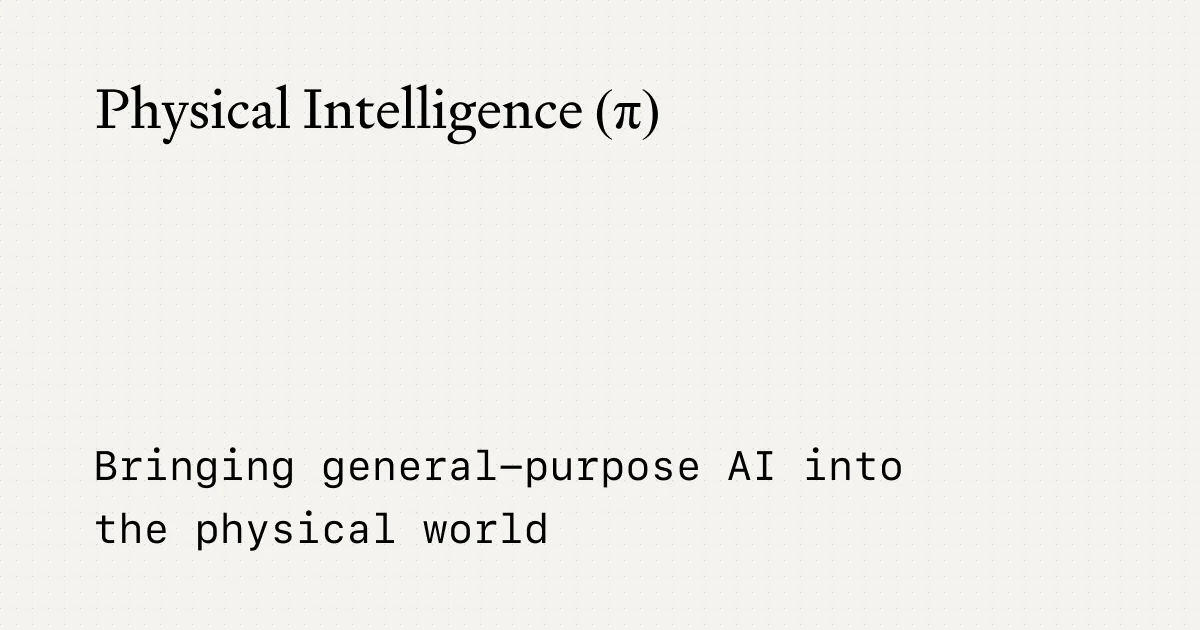 Physical Intelligence