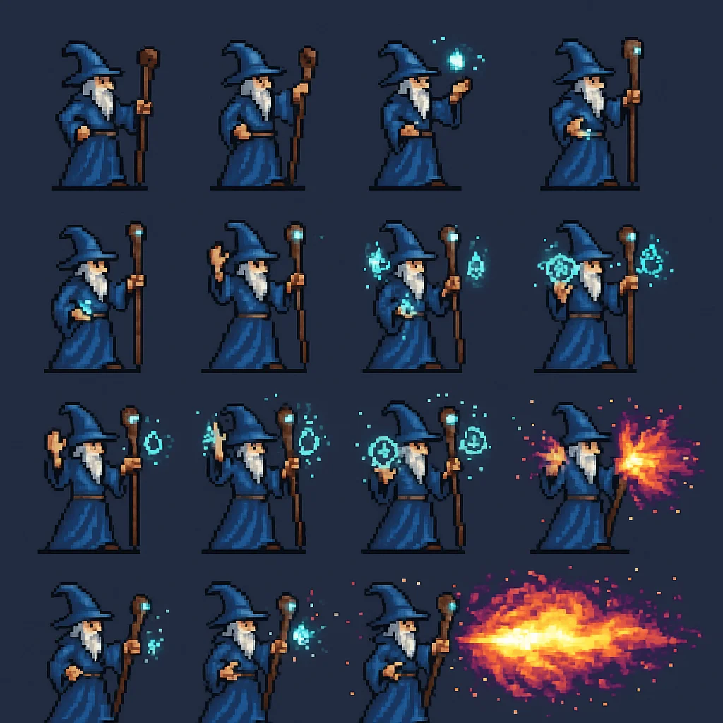 Pixelflow – AI 2D Character Animation Sprite Sheet Generator