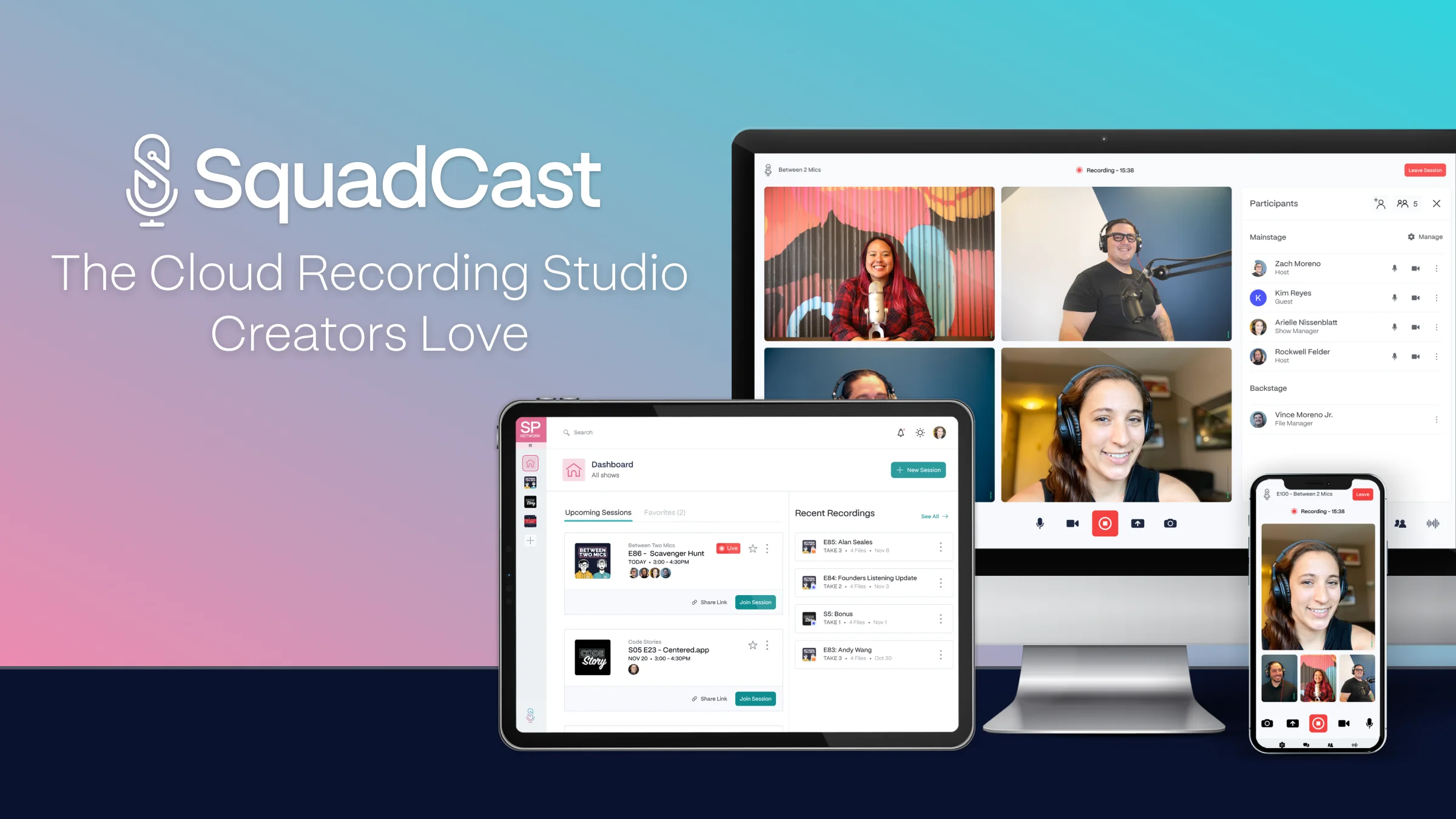 SquadCast by Descript