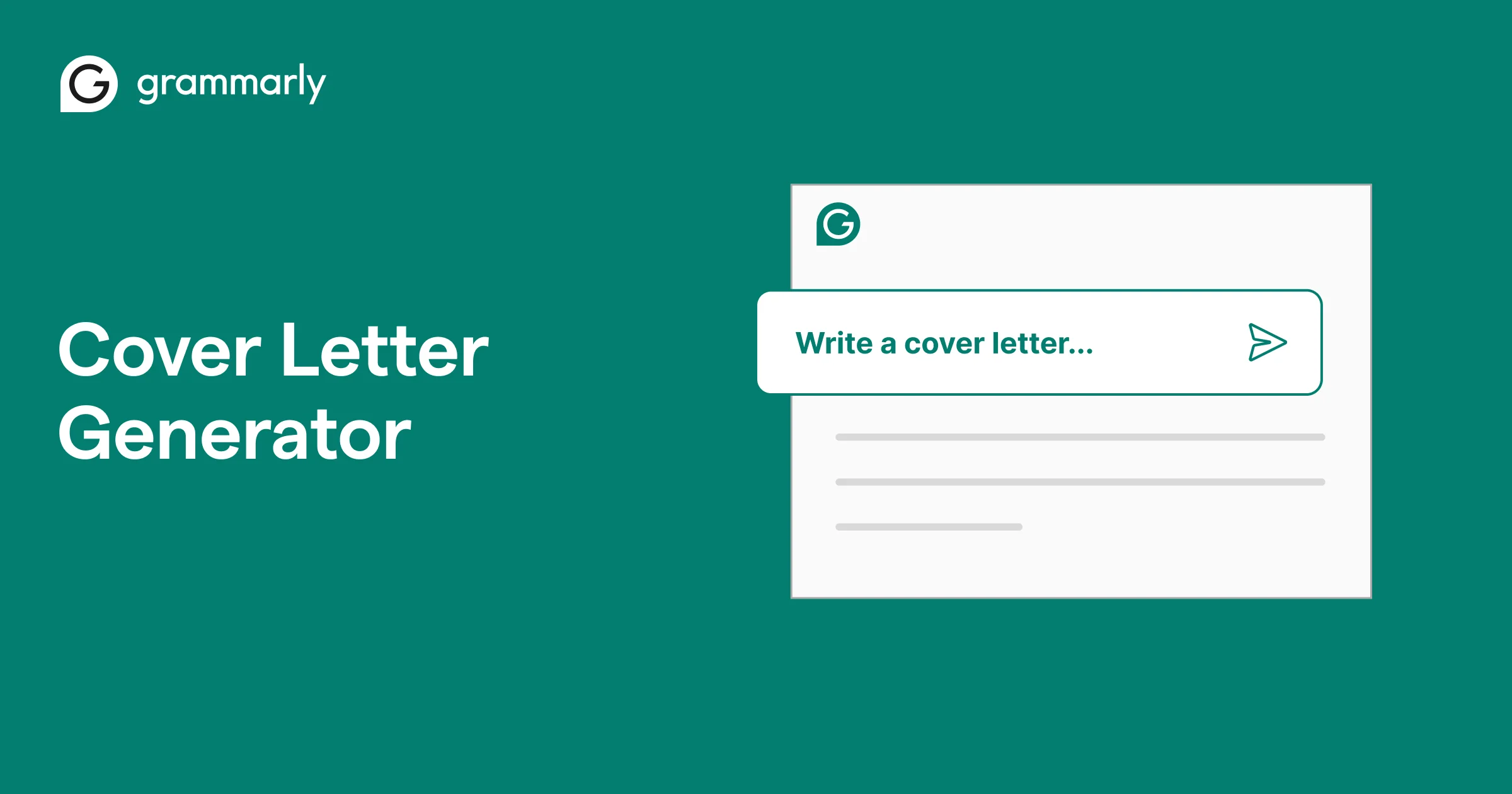 Grammarly Cover Letter Generator