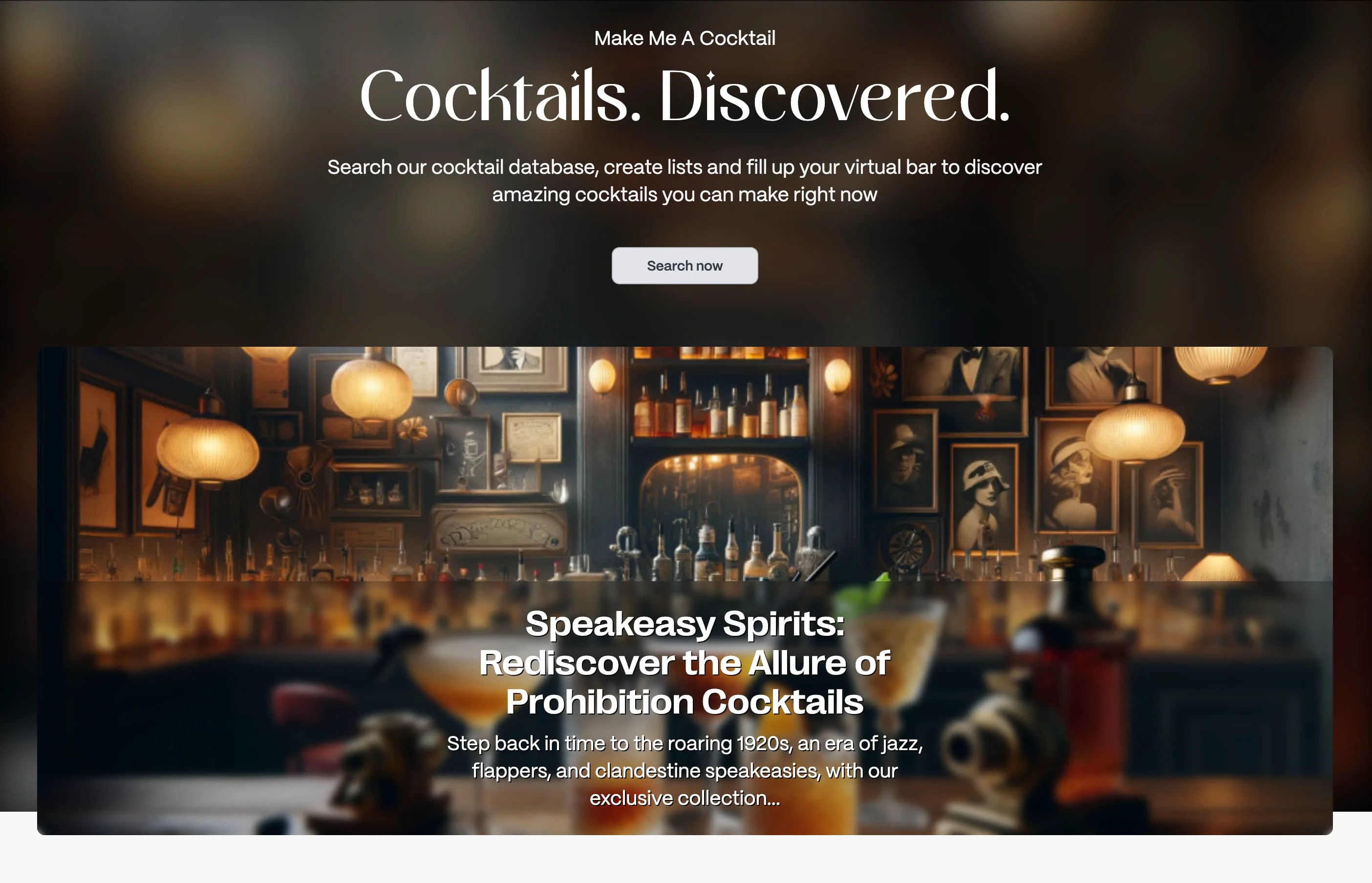 Make Me a Cocktail