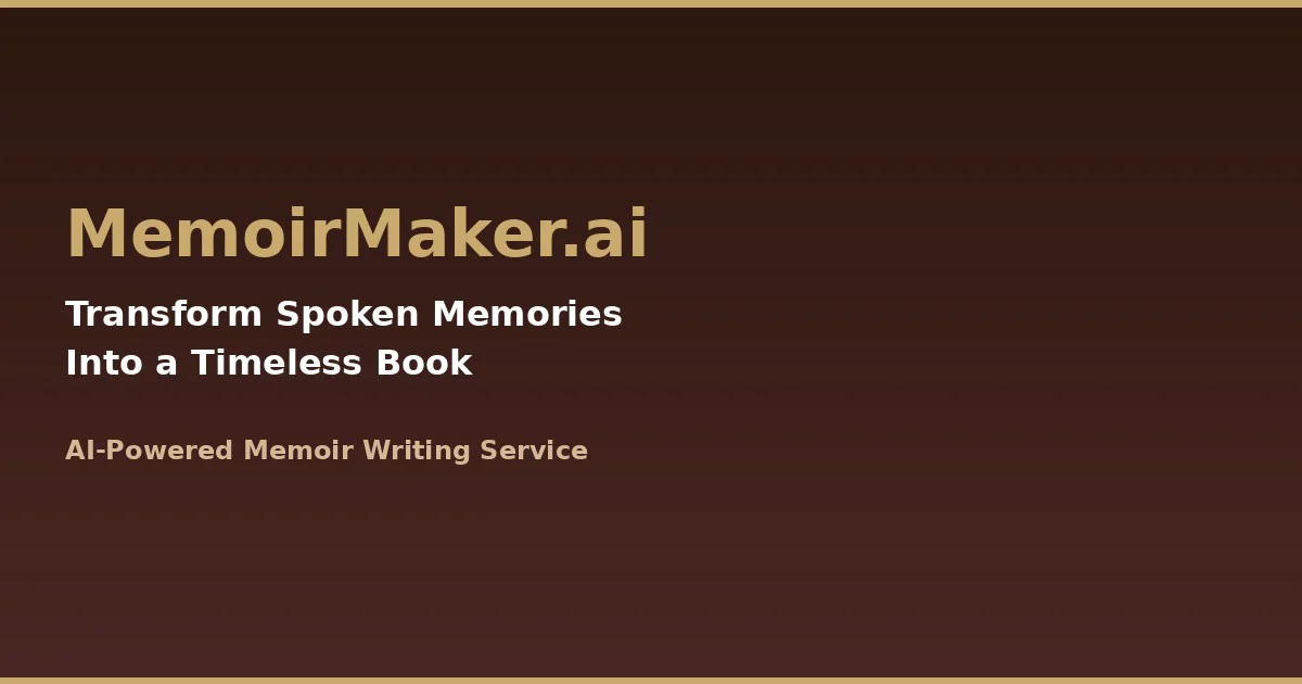 MemoirMaker.ai
