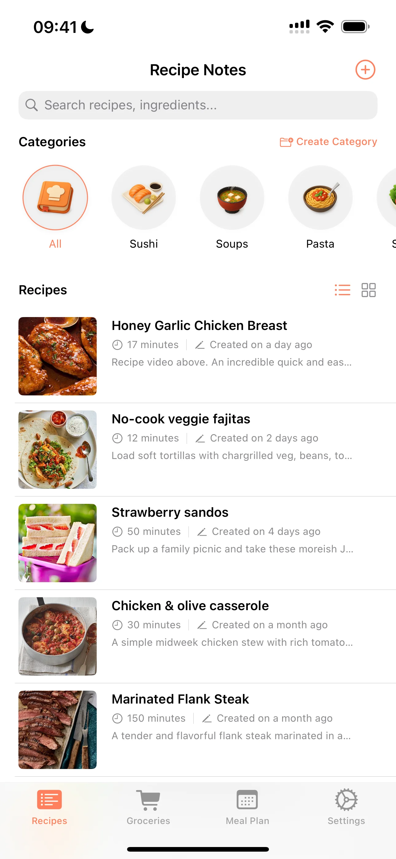 Recipe Notes