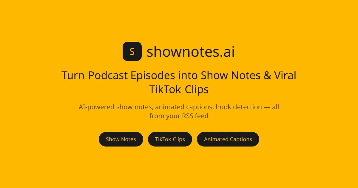 Shownotes.ai