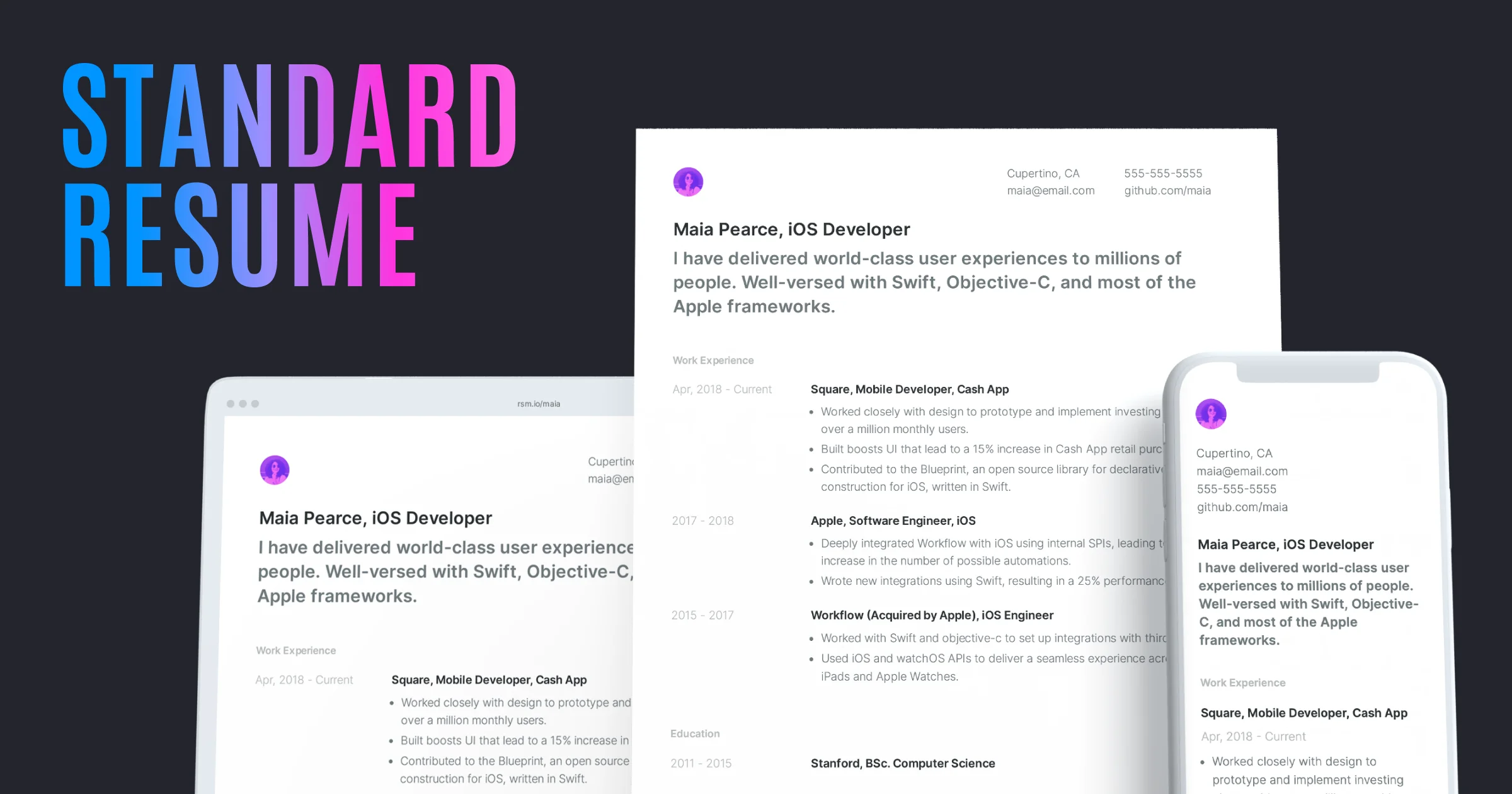 Standard Resume