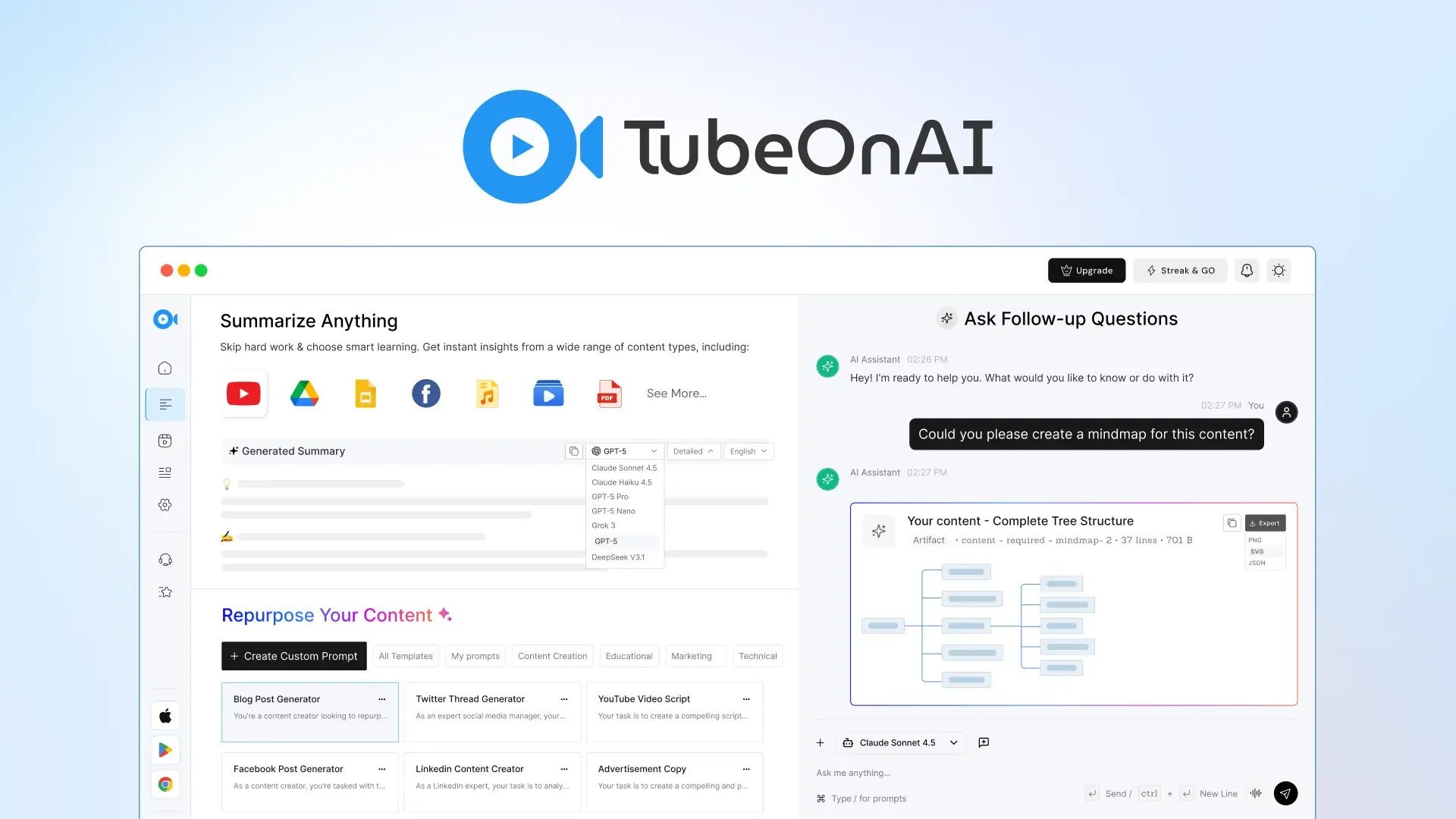 TubeOnAI