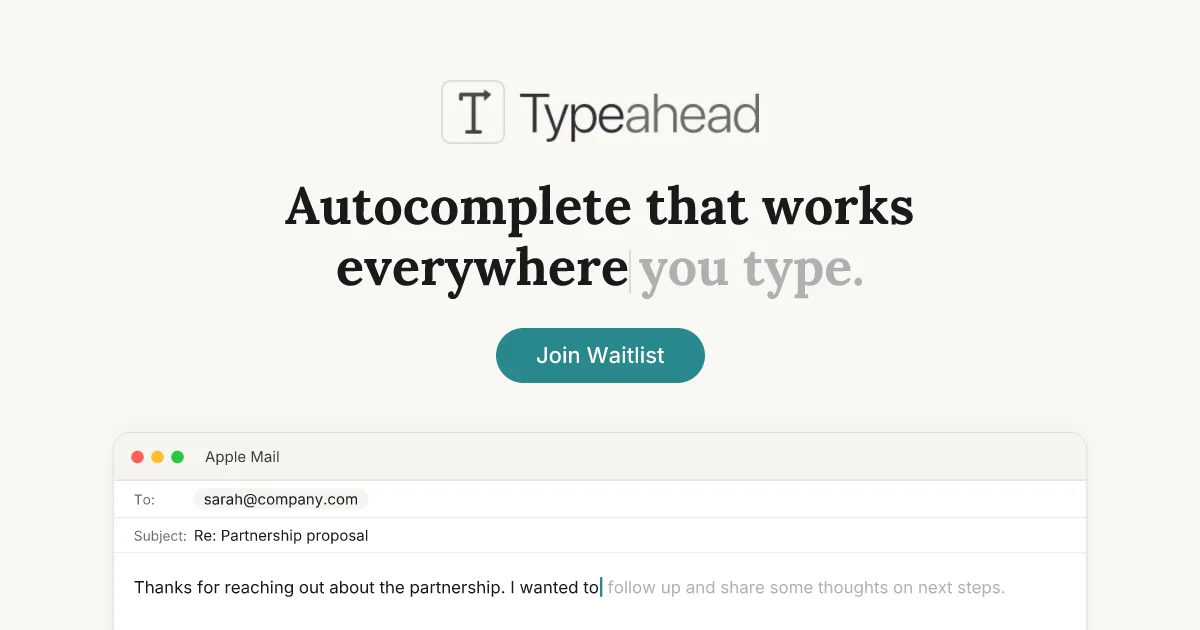 Typeahead