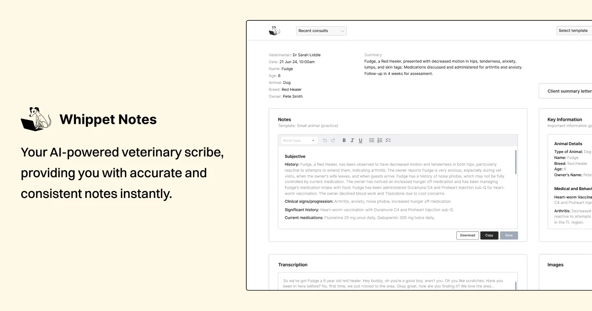 Whippet Notes