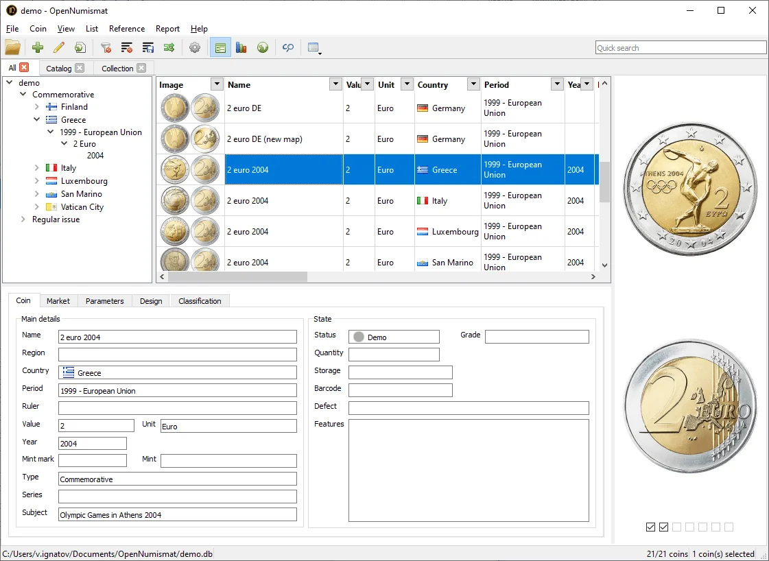 OpenNumismat