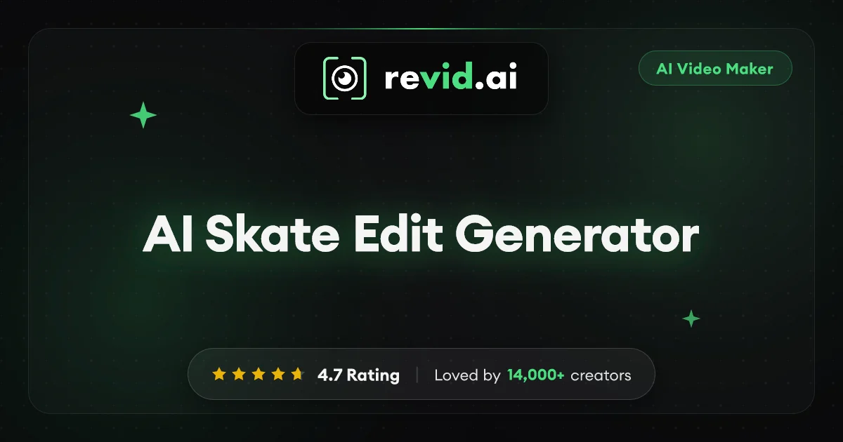 Revid AI Skate Video Generator