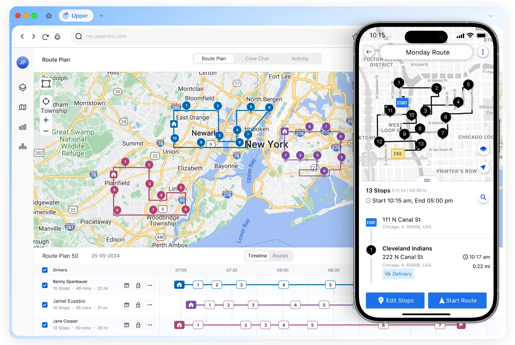 Upper Route Planner