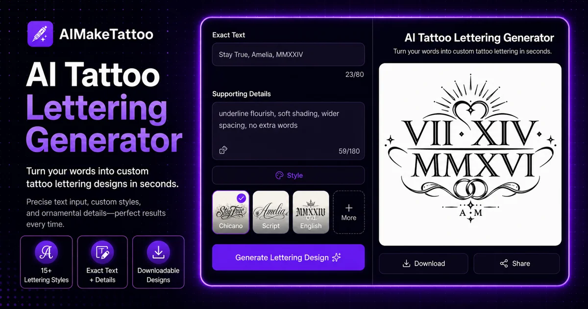 AIMakeTattoo - AI Tattoo Design and Plan