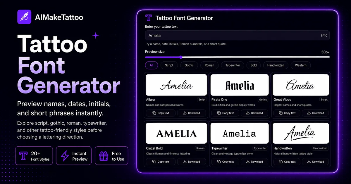 AIMakeTattoo - AI Tattoo Design and Plan
